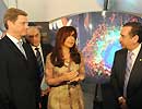 Cristina sell� un convenio de colaboraci�n tecnol�gica con Alemania
