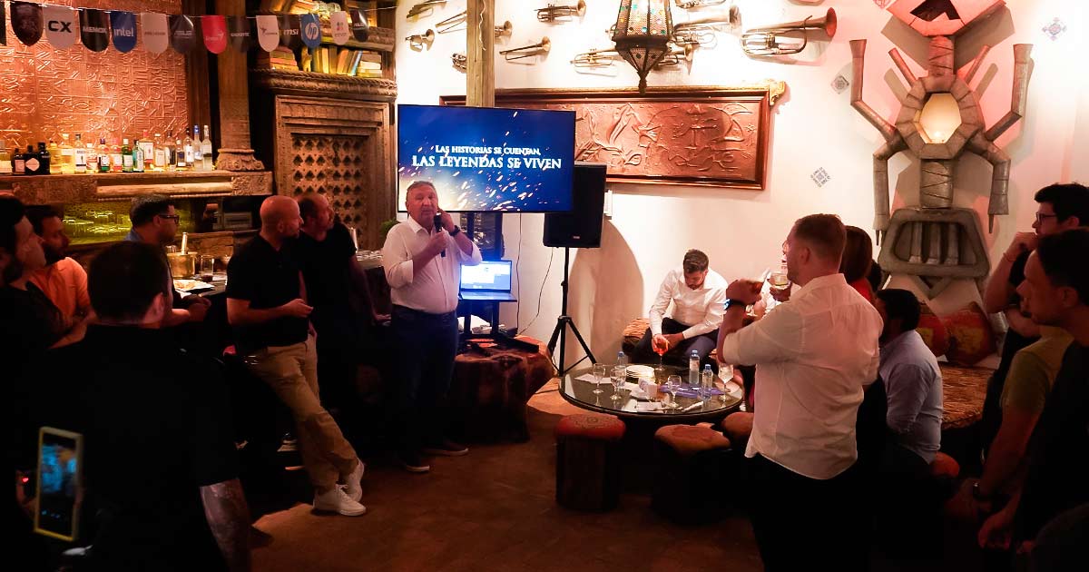 Sergio Airoldi, CEO de Air Computers, durante el lanzamiento de Baltic Lagands