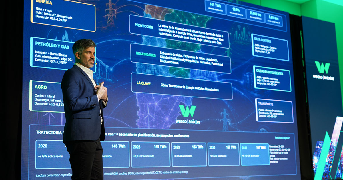 Gonzalo Reinoso, director de cuentas estratégicas para la región SOLA de Wesco Anixter