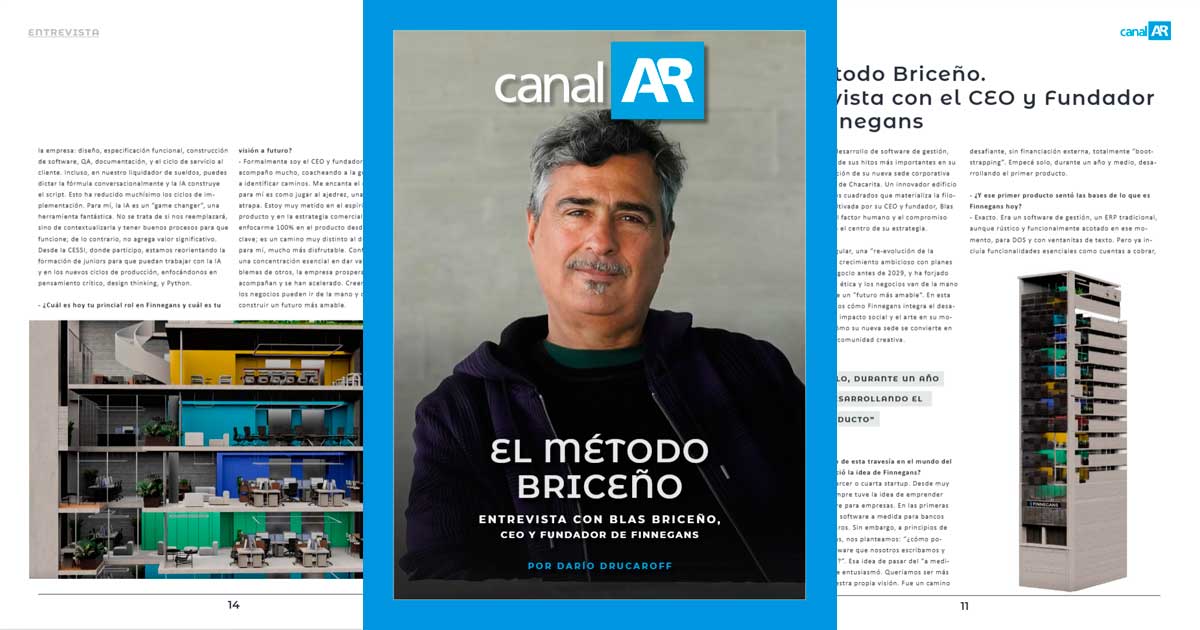 Entrevista a Blas Briceño en la Revista Digital CanalAR