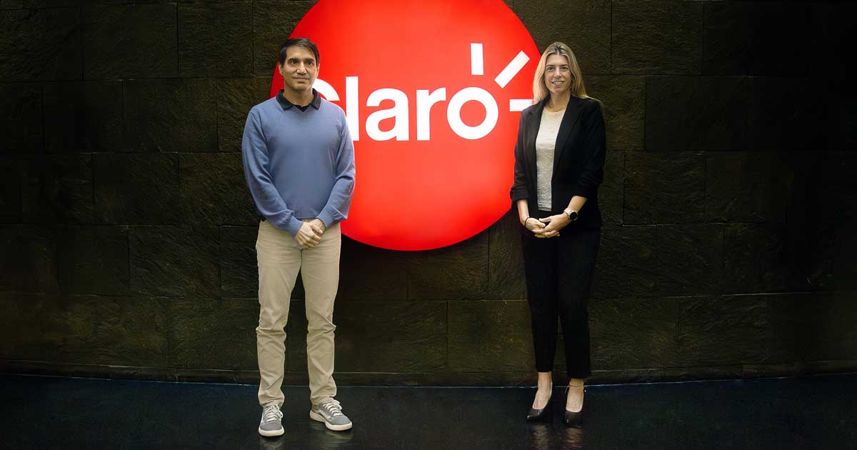 Julio Porras Zadik, CEO de Claro Argentina, y Sofía Guidotti, VP & General Manager de Oracle Argentina