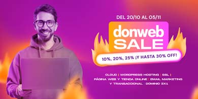 DonWeb Sale 2025: Descuentos únicos antes del CyberMonday