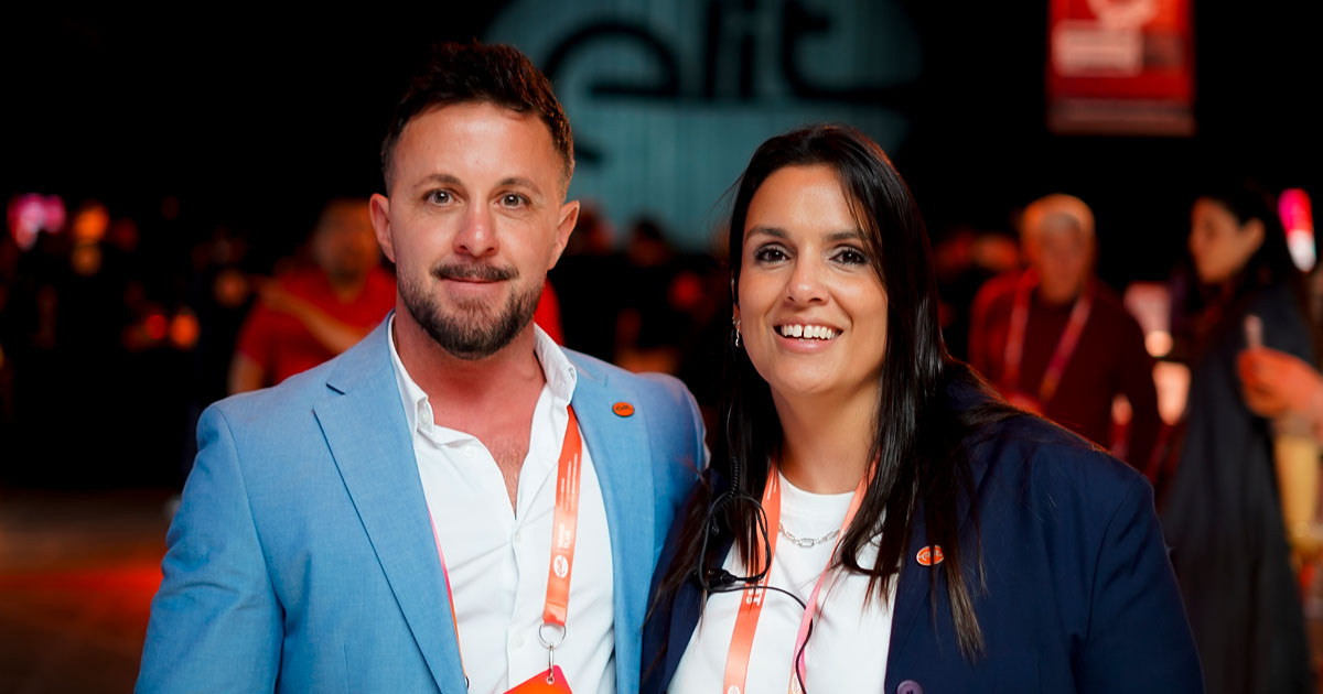 Federico Cado, Head of Marketing & Digital Business de Elit y Mayra Bernal, Gerente Comercial de Elit en Buenos Aires