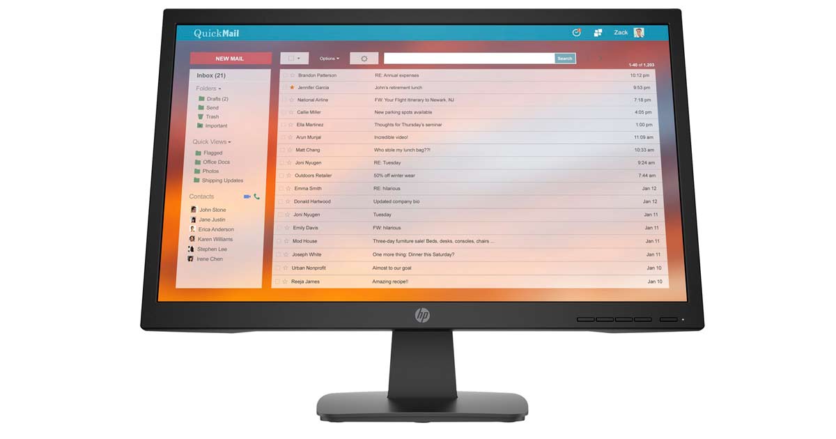Monitores HP en Elit