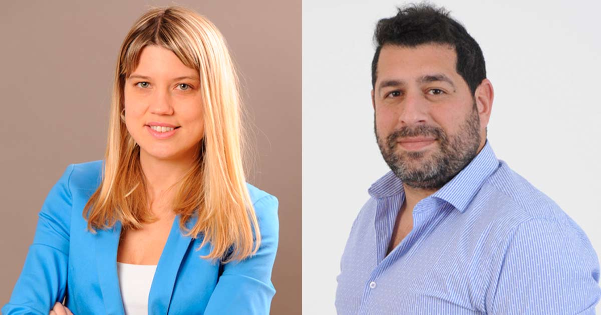 Marianela Suco, Territory Manager para Cono Sur de Forza Power Technologies, y Leandro Brizuela, Gerente de Producto de Forza en Elit