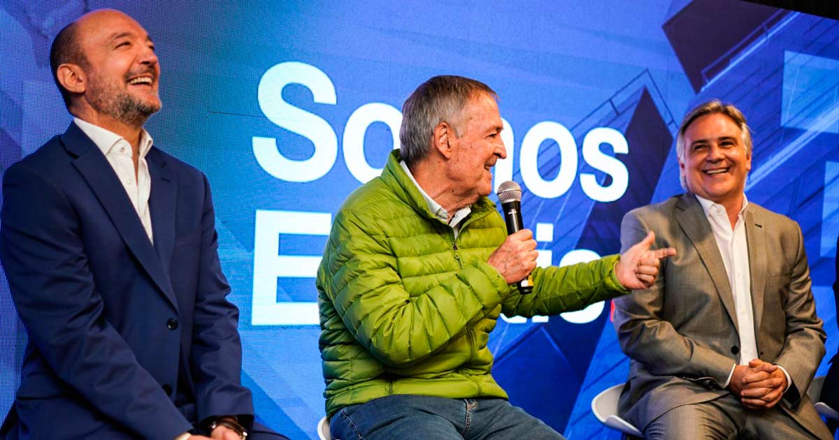 Marcelo Bechara, Juan Schiaretti y Martín Llaryora