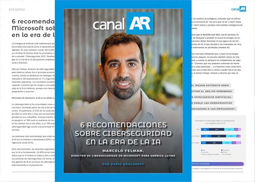 6 recomendaciones de Microsoft sobre ciberseguridad, en la era de la IA