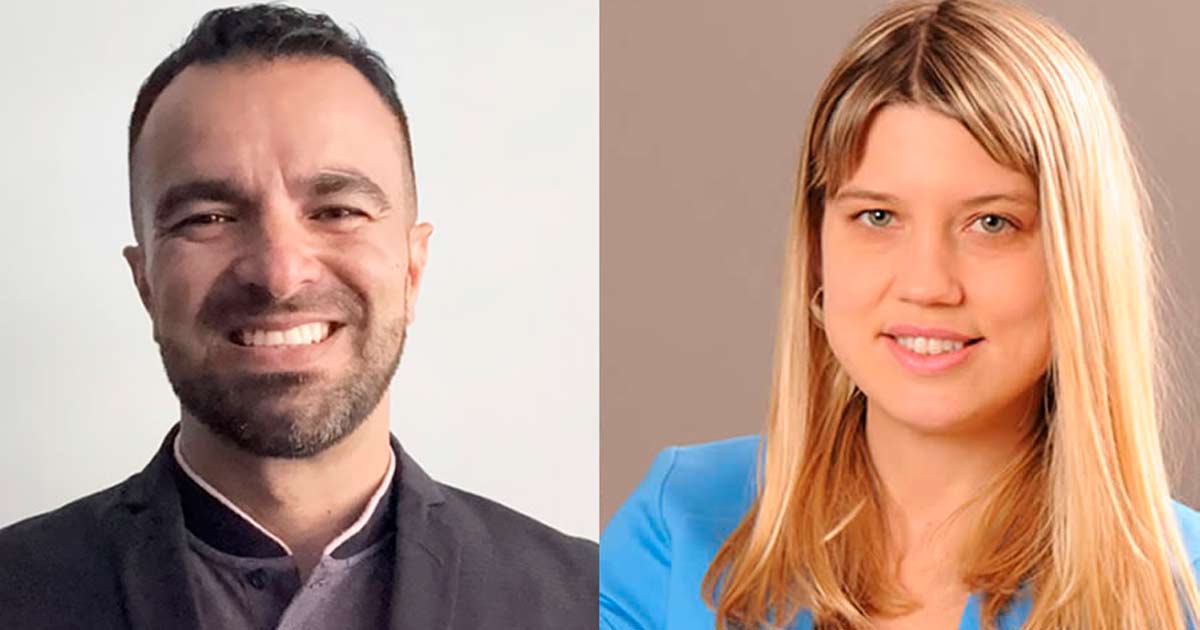 James Orlando Rincón Ramírez, Regional VAR Account Manager South America de Forza Power Technologies; y Marianela Suco, Territory Manager para Cono Sur de Forza Power Technologies