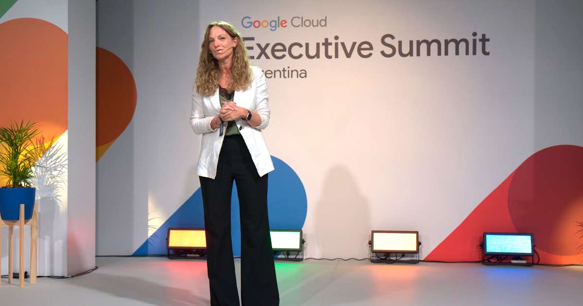 Natalia Scaliter, gerenta general de Google Cloud Argentina, en el Google Cloud Executive Summit Buenos Aires 2025