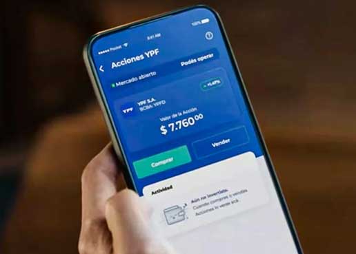Globant desarrolló la función para comprar acciones desde la App YPF