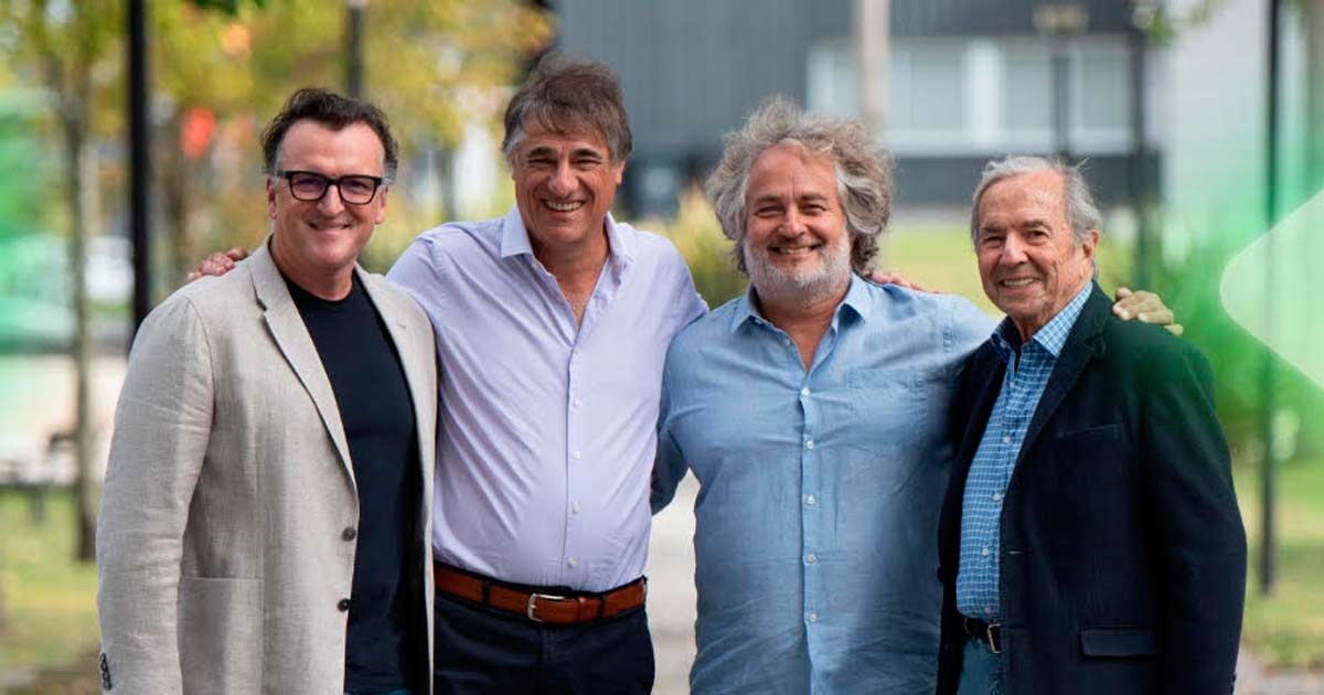 Martn Migoya, CEO de Globant, Nicols Jodal, CEO de GeneXus, Gibert Englebienne, Co-Founder y President Globant LatAm y Breogn Gonda, socio fundador y director de Artech y GeneXus