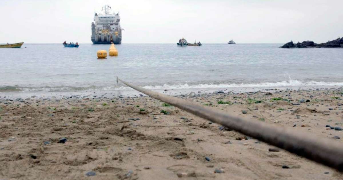 Curie lleg a tierra en Valparaso, Chile en 2019 y fue el primer cable submarino en conectarse a Chile en 19 aos.