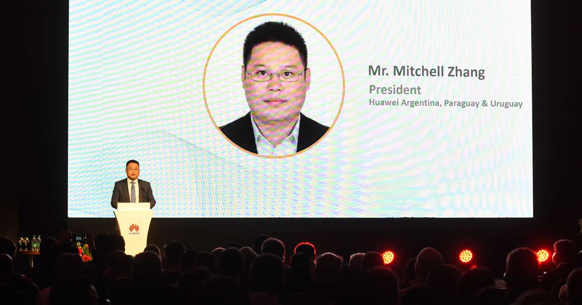 Mitchell Zhang, CEO de Huawei para Argentina, Paraguay y Uruguay, durante el Eco-Partner Summit