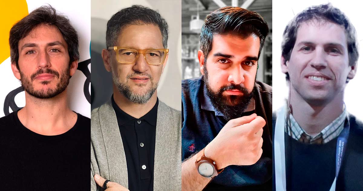 Agustn Gimnez, Federico Viciano,Sebas Yumatle y Fernando Amdam