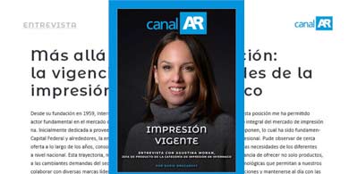 Vigencia y oportunidades de la impresin segn Agustina Morn, de Intermaco
