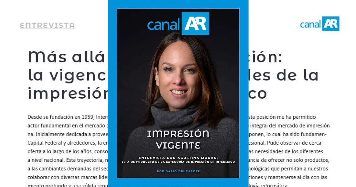 Agustina Morn, Jefa de Producto de la categora Impresin