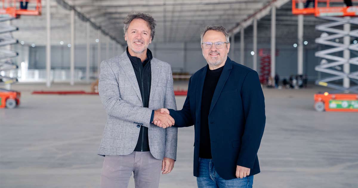 Juan Martn de la Serna, presidente de Mercado Libre Argentina, y el intendente de Tres de Febrero Diego Valenzuela