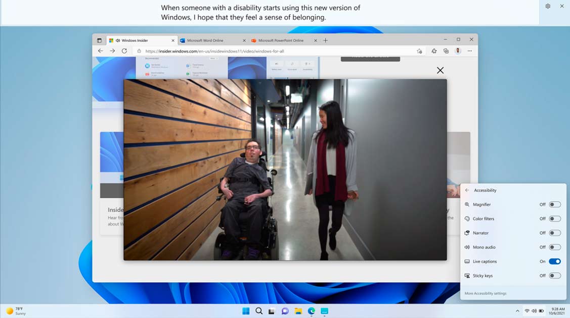 Subtítulos en vivo en todo el sistema en Windows 11