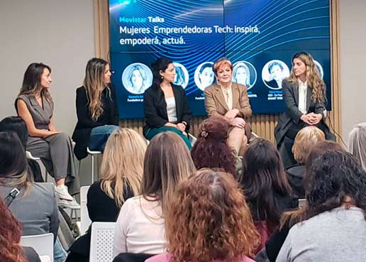 5 mujeres emprendedoras tech protagonizaron la primera edicin de Movistar Talks