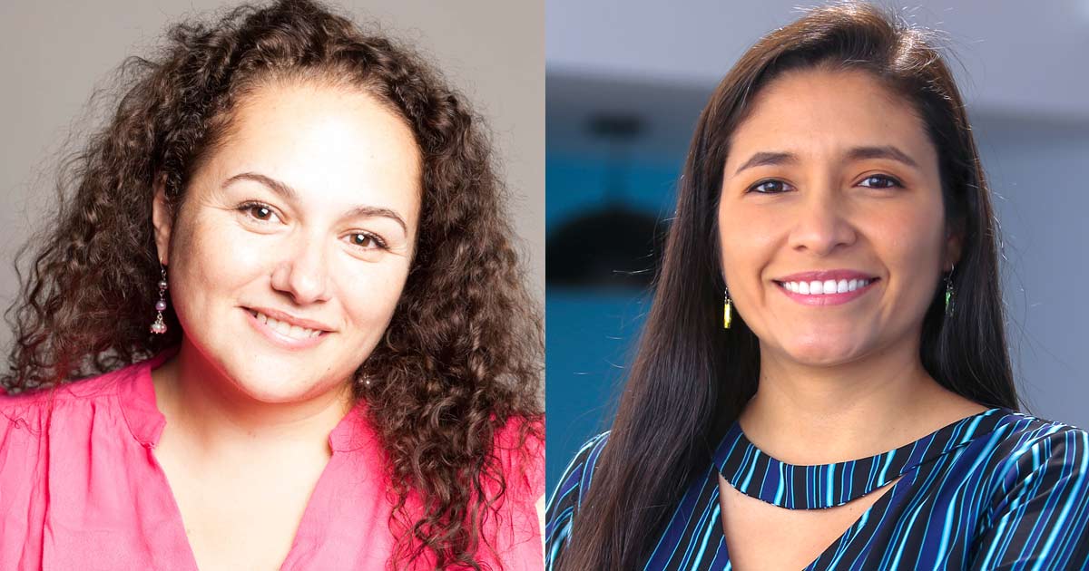 Paula Monteleone, coordinadora del programa en Argentina, y Annie Fernndez Palomino, Gerente de Marketing Pymes de Movistar Empresas en Hispanoamrica