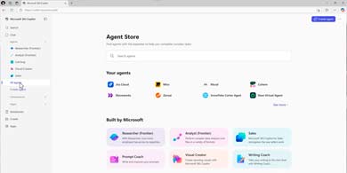 Microsoft lanza Agent Store: un marketplace de agentes de IA en Microsoft 365 Copilot