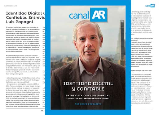 Identidad digital y confiable. Entrevista con Luis Papagni