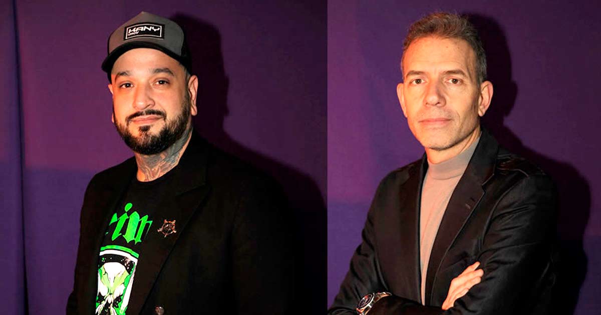 Emiliano Castro, PM Brand and Special Categories de Grupo Ncleo, y Federico Miklikowski, Brand Manager de PCBOX