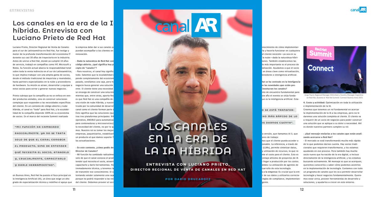 Entrevista con Luciano Prieto en la edición 14 de la Revista Digital CanalAR