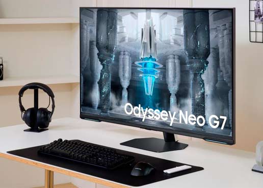 Odyssey Neo G7, el primer monitor Mini-LED plano de Samsung