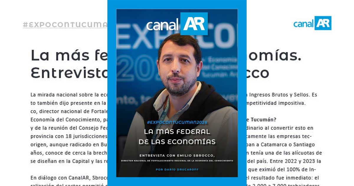 Emilio Sbrocco, director nacional de Fortalecimiento Regional de la Economía del Conocimiento