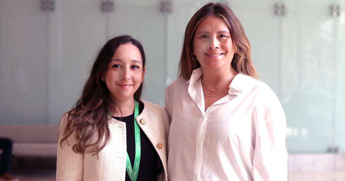 Noelia Miranda, Directora de Secure Power de Schneider Electric para Argentina, Paraguay y Uruguay, junto a Marta Snchez, Vicepresidenta de Secure Power de Schneider Electric para la regin de Suramrica