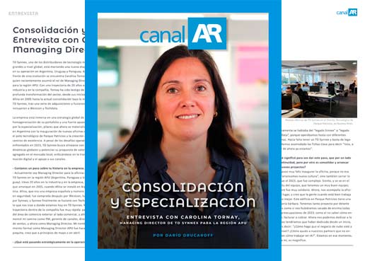 Consolidacin y especializacin. Entrevista con Carolina Tornay, Managing Director de TD Synnex