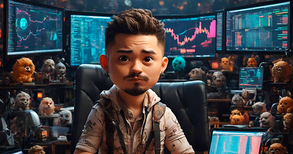 Imagen creada con IA: persona operando forex