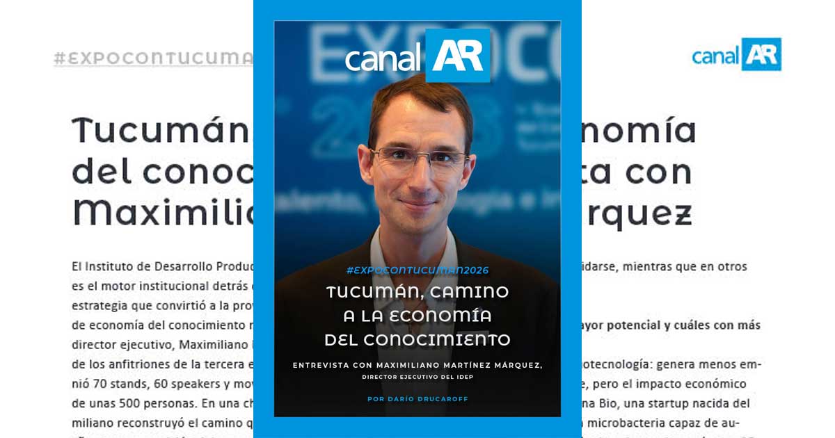 Maximiliano Martínez Márquez en la Revista Digital CanalAR