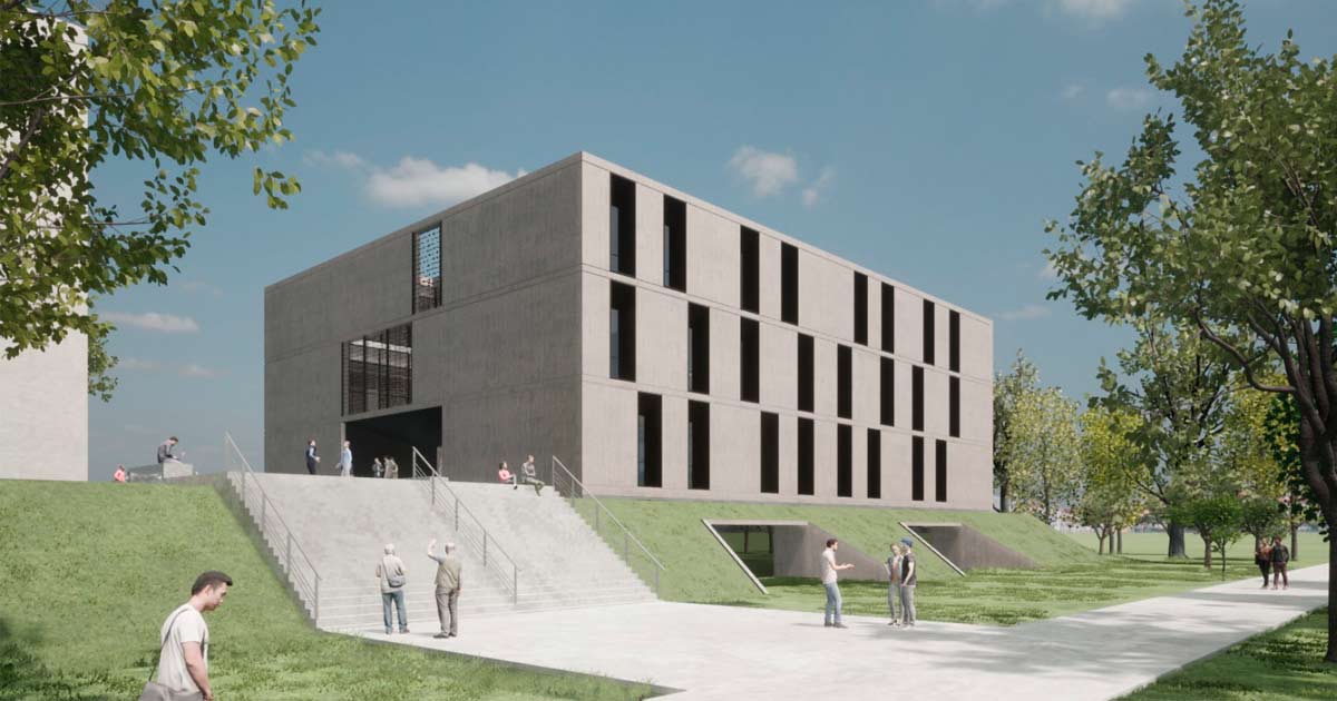 Boceto del nuevo edificio que se construir para el Centro Tecnolgico de la UNSAM